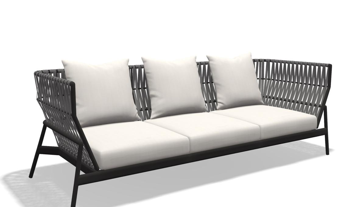 Уличный диван от фабрики Roda модель Piper Belt Sofa