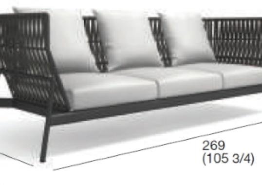 Уличный диван Roda Piper Belt Sofa image 6