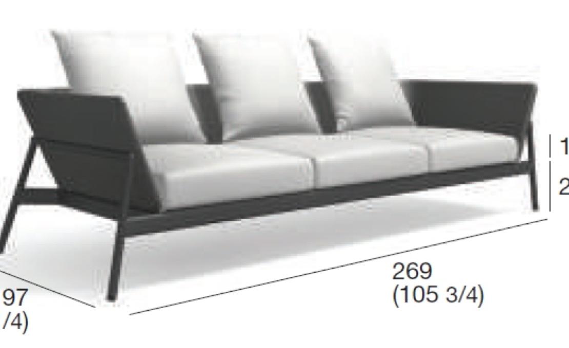 Уличный диван от фабрики Roda модель Piper Sofa