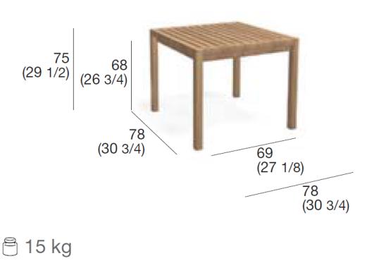 Уличный стол Roda Plaza Table image 2