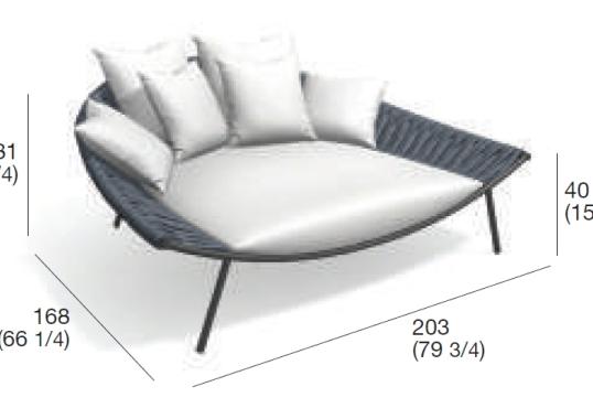 Открытая Кушетка Roda ARN001 image 2