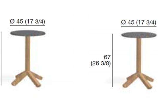 Уличный стол Roda Root 067 Small Table image 2