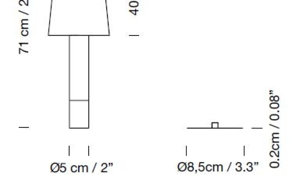 Настольная лампа от фабрики Santa&Cole модель BASTB0
