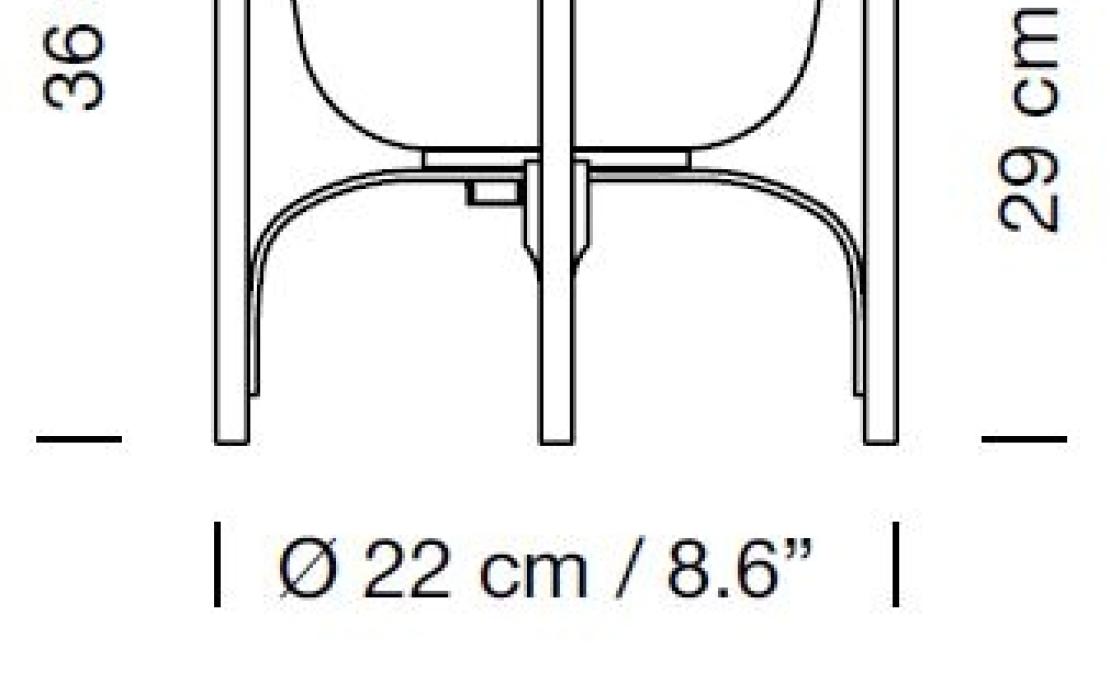 Настольная лампа от фабрики Santa&Cole модель CESTF01