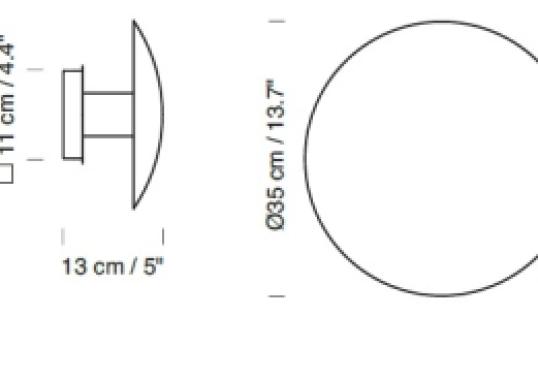 Настенный Светильник Santa&Cole Disco Wall Lamp image 2