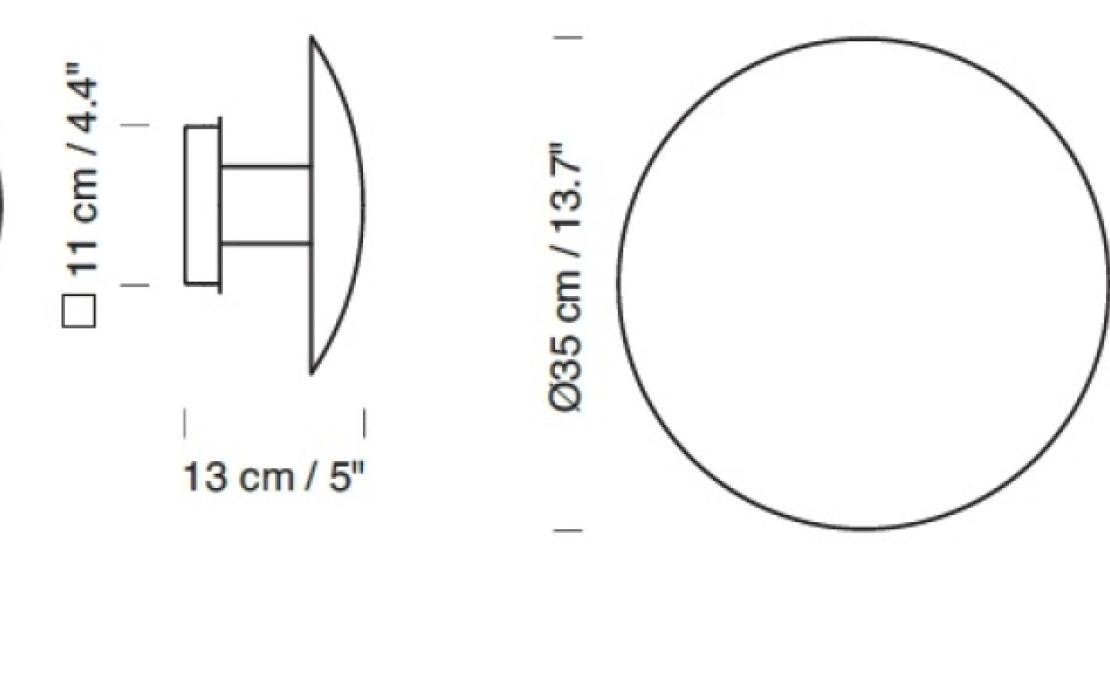 Настенный Светильник от фабрики Santa&Cole модель Disco Wall Lamp