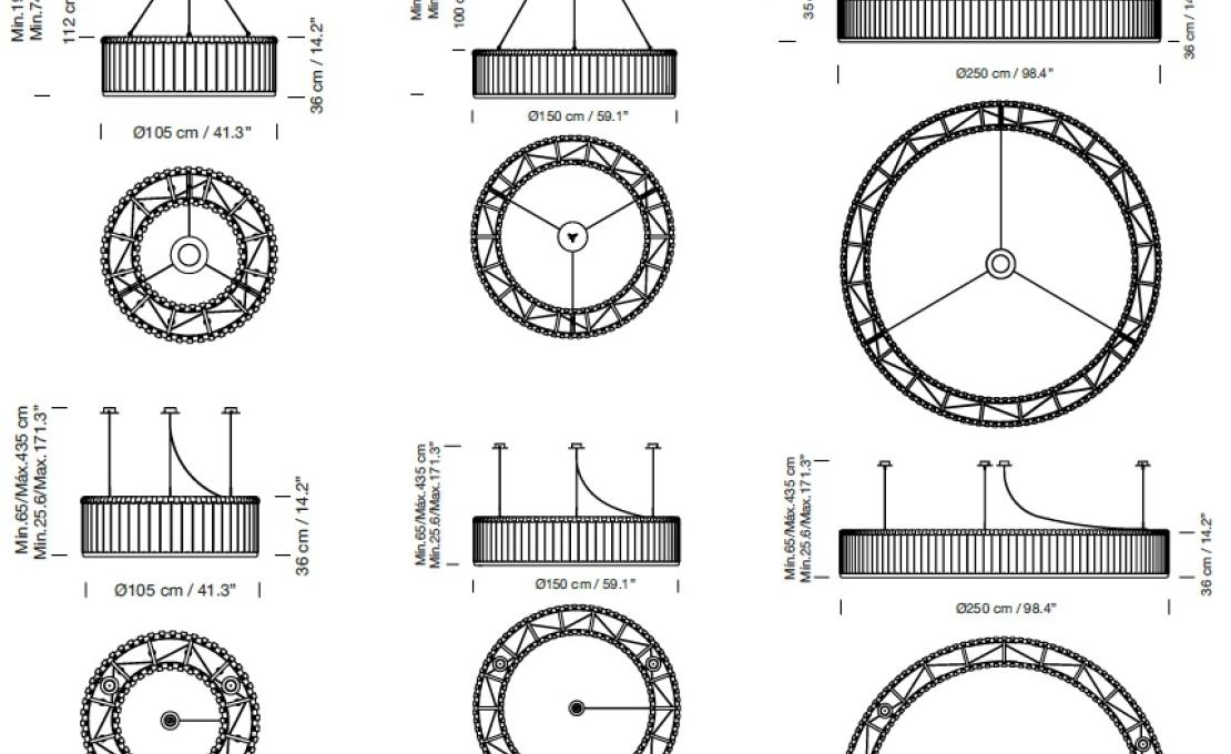 Подвесной светильник от фабрики Santa&Cole модель Estadio Suspension Lamp