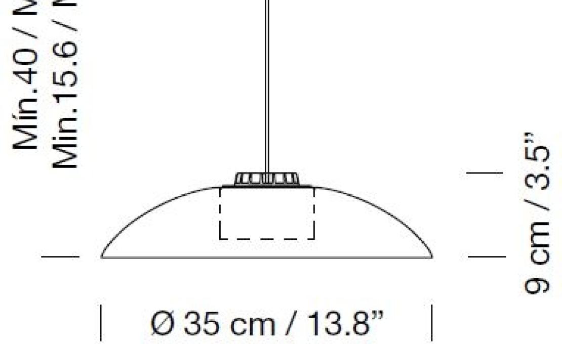 Подвесной светильник от фабрики Santa&Cole модель HHPPA