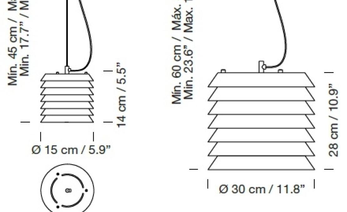 Подвесной светильник от фабрики Santa&Cole модель Maija Suspension Lamp