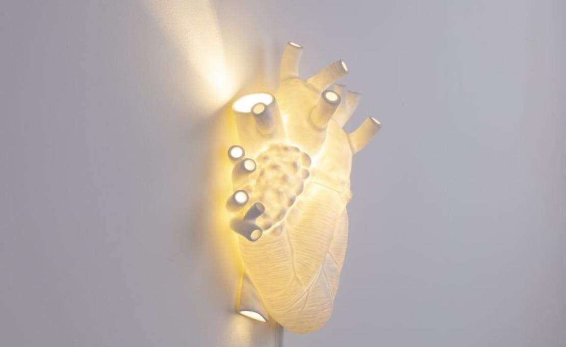 Настенный Светильник от фабрики Seletti модель Heart Wall Lamp-09925