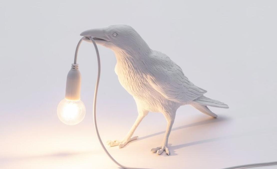 Настольная лампа от фабрики Seletti модель Bird Lamp Waiting Lamp-1473