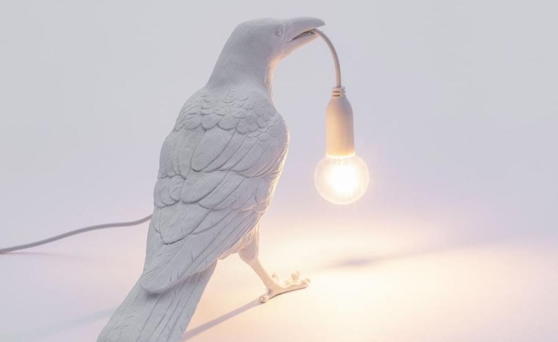 Настольная лампа от фабрики Seletti модель Bird Lamp Waiting Lamp-1473