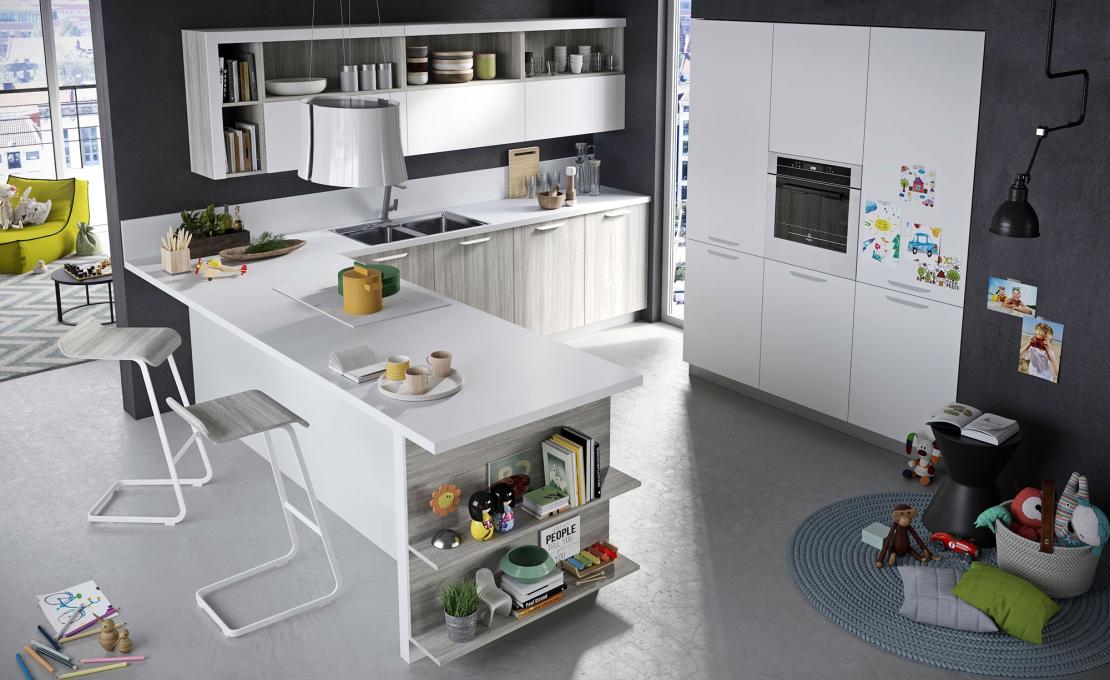 Кухни от фабрики Snaidero модель FUN-KITCHEN