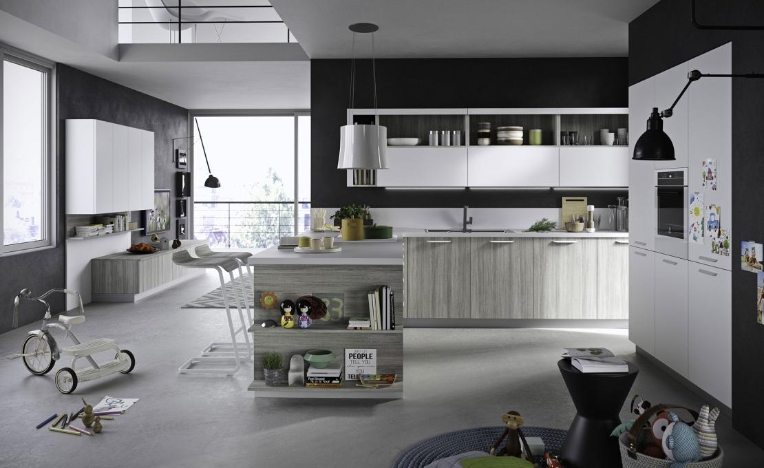 Кухни от фабрики Snaidero модель FUN-KITCHEN