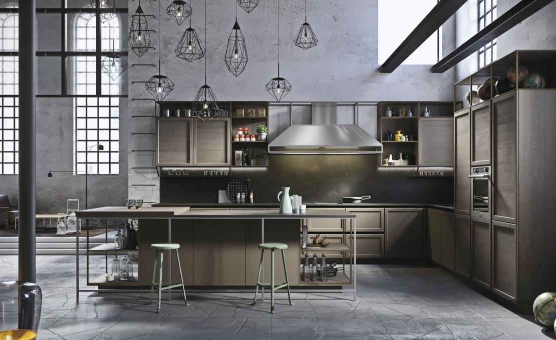 Кухни от фабрики Snaidero модель FRAME-KITCHEN