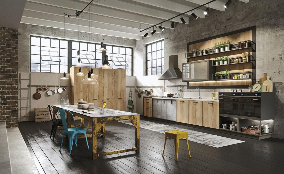 Кухни от фабрики Snaidero модель LOFT-KITCHEN