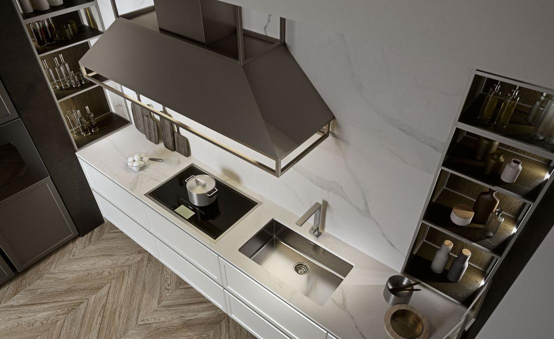 Кухни от фабрики Snaidero модель FRAME-KITCHEN