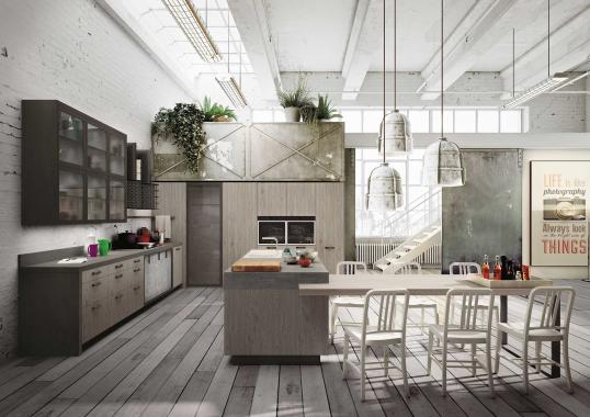 Кухни от фабрики Snaidero модель LOFT-KITCHEN