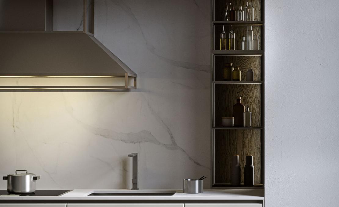 Кухни от фабрики Snaidero модель FRAME-KITCHEN