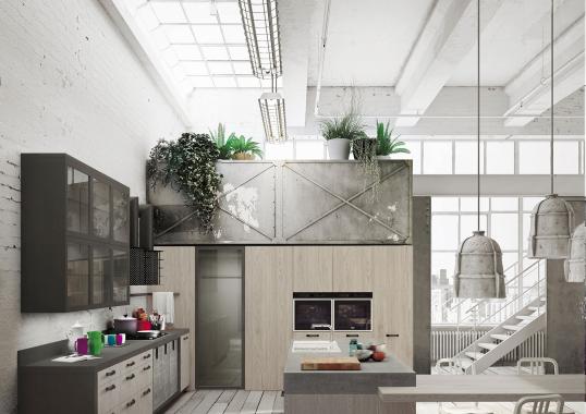 Кухни от фабрики Snaidero модель LOFT-KITCHEN