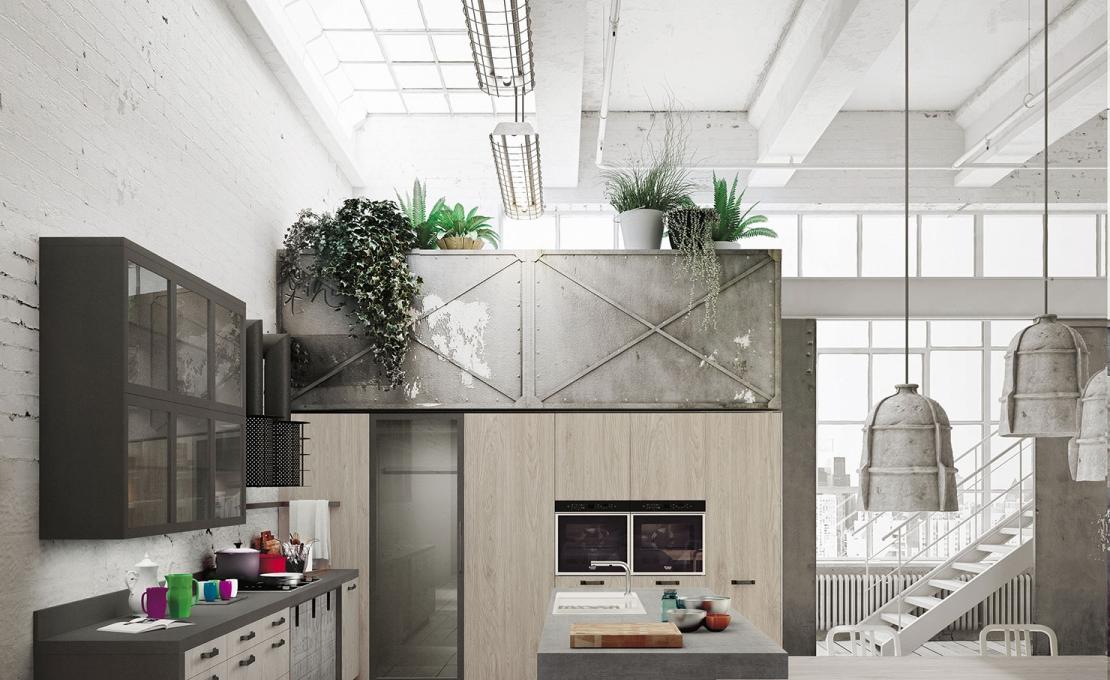 Кухни от фабрики Snaidero модель LOFT-KITCHEN