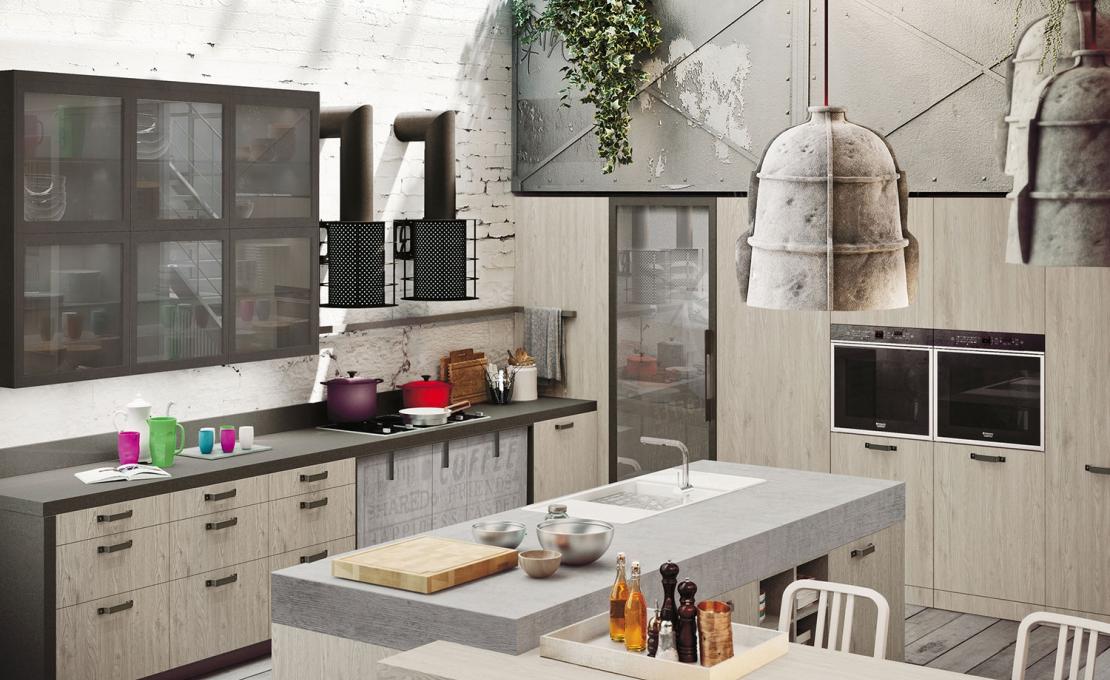 Кухни от фабрики Snaidero модель LOFT-KITCHEN