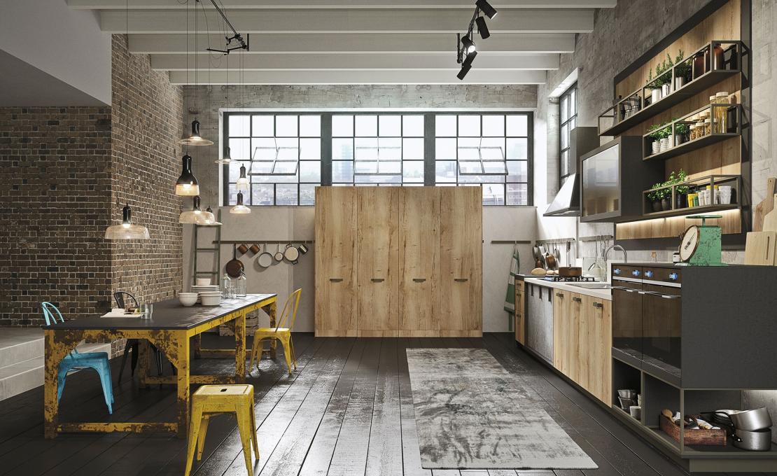 Кухни от фабрики Snaidero модель LOFT-KITCHEN