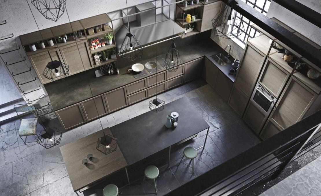 Кухни от фабрики Snaidero модель FRAME-KITCHEN