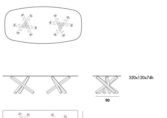 Стол Sovet Italia Aikido Two Bases image 2