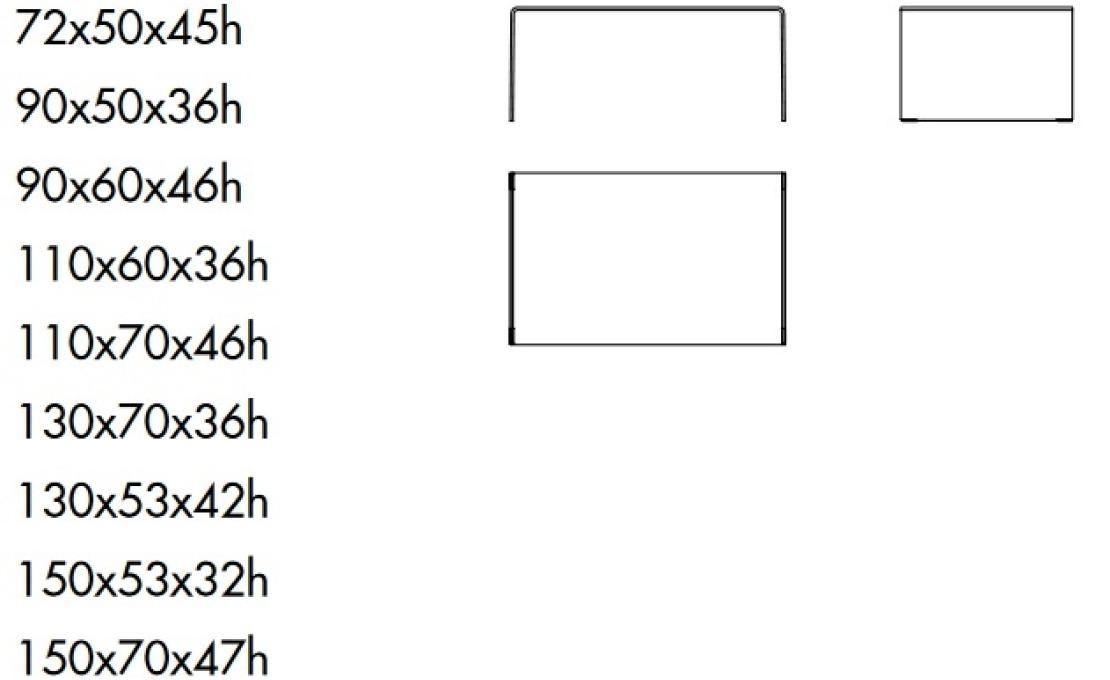 Журнальный столик от фабрики Sovet Italia модель Bridge Rectangular 