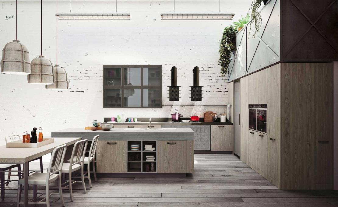 Кухни от фабрики Snaidero модель LOFT-KITCHEN