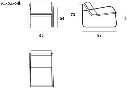 Кресло Sovet Italia Bugatti Small Armchair image 2