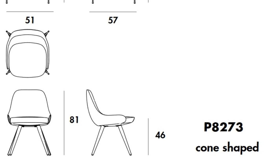 Стул от фабрики Sovet Italia модель Cadira S 