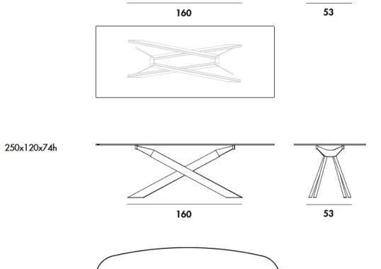 Стол Sovet Italia Cross Sovet image 2