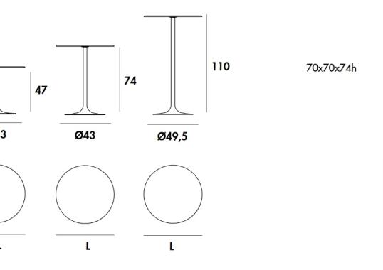 Стол Sovet Italia Flûte Bar image 2