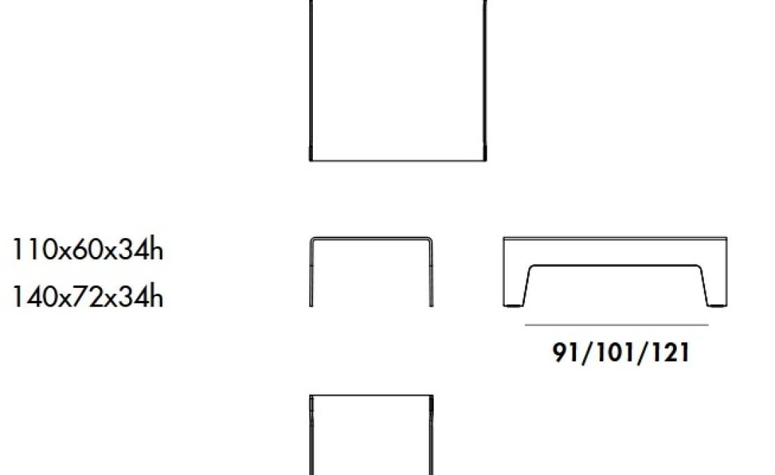 Журнальный столик от фабрики Sovet Italia модель Frog 