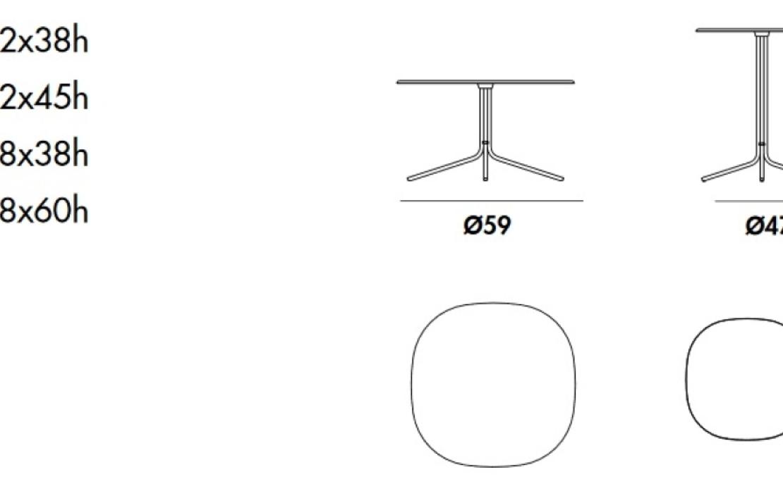 Журнальный столик от фабрики Sovet Italia модель Genius Shaped 