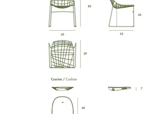 Уличный стул Sovet Italia P8190 image 2
