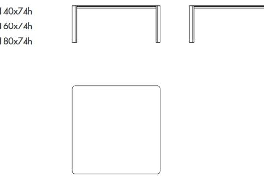 Стол Sovet Italia Kodo Square image 2