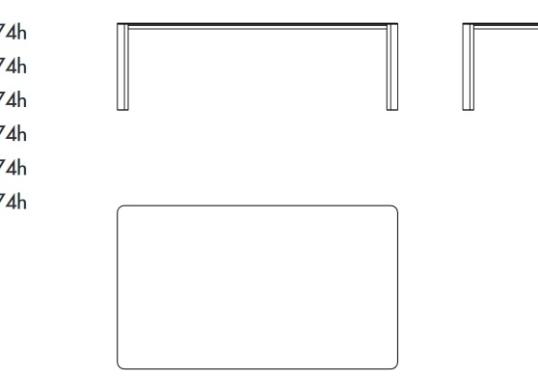 Стол Sovet Italia Kodo Rectangular image 2