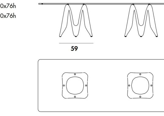 Стол Sovet Italia Lambda Two Bases image 2