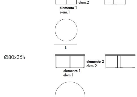 Журнальный столик Sovet Italia Regolo Round Coffee image 2