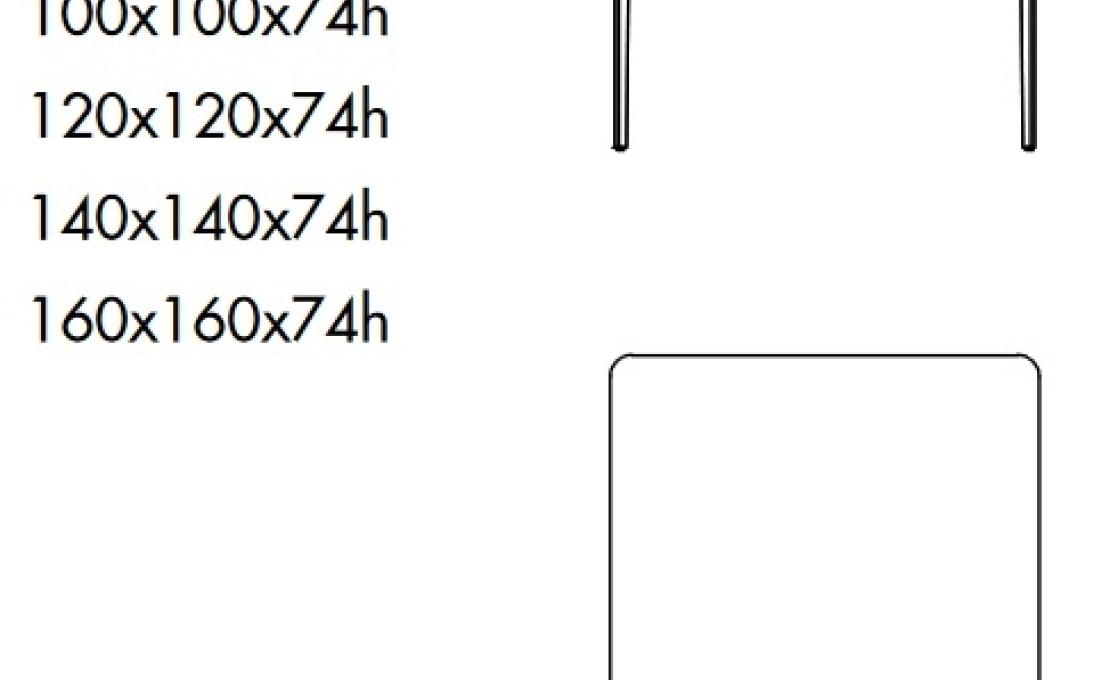 Стол от фабрики Sovet Italia модель Slim Square Table