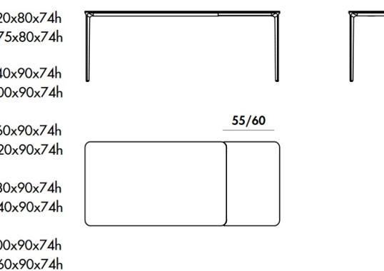 Стол Sovet Italia Slim Extensible image 2