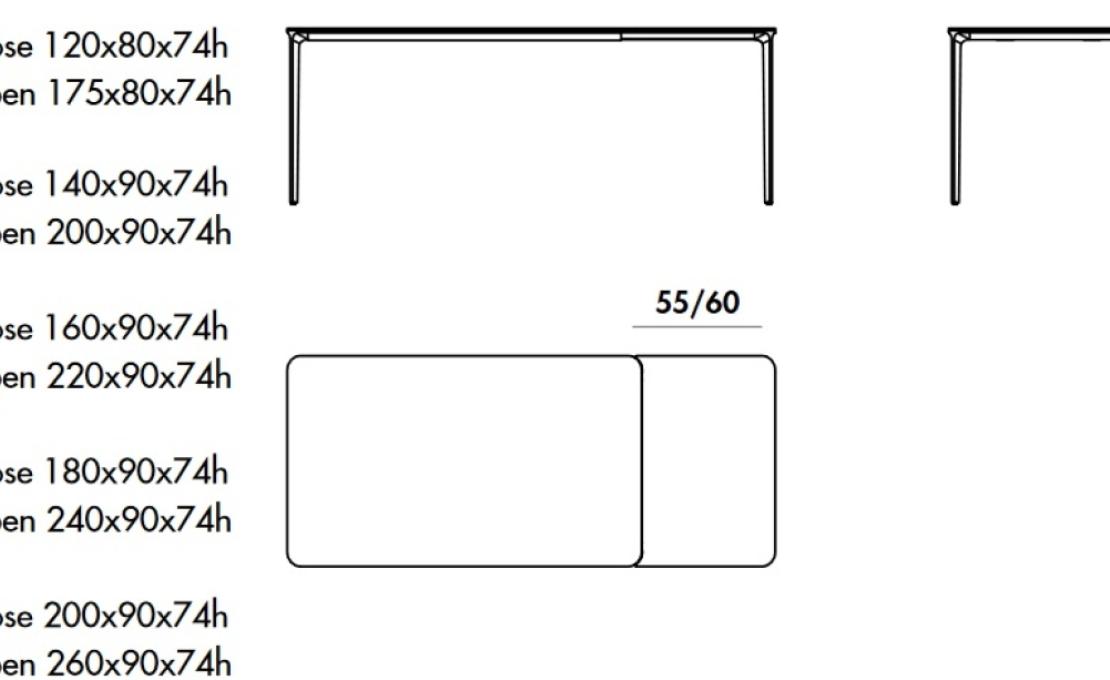 Стол от фабрики Sovet Italia модель Slim Extensible Table