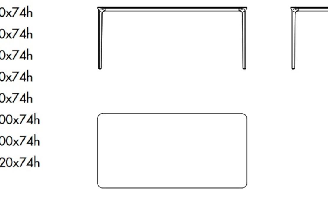 Стол от фабрики Sovet Italia модель Slim Rectangular Table