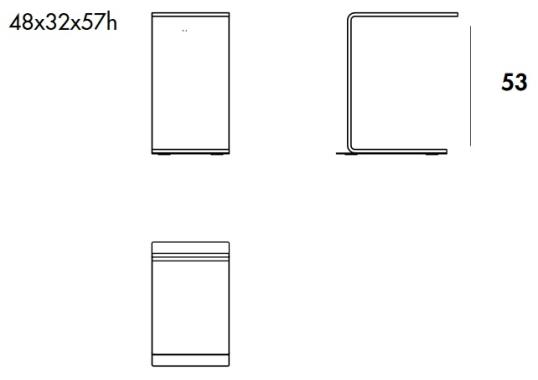 Журнальный столик Sovet Italia Swan Colour Coffee image 2