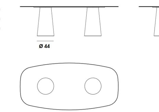 Стол Sovet Italia Totem Two Bases image 2